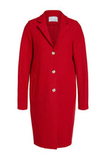 Load image into Gallery viewer, Classic Wool Coat in Cherry Red 3704
