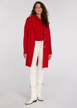 Load image into Gallery viewer, Classic Wool Coat in Cherry Red 3704
