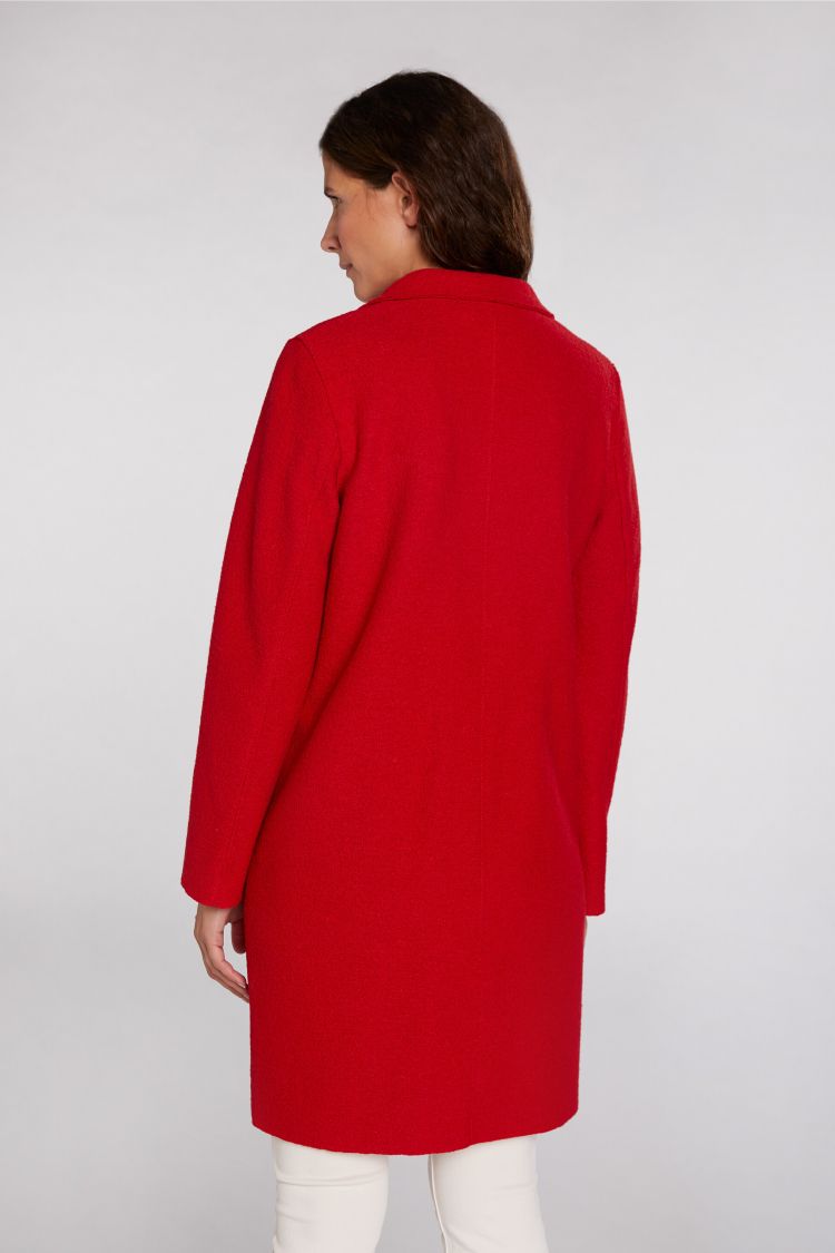 Classic Wool Coat in Cherry Red 3704