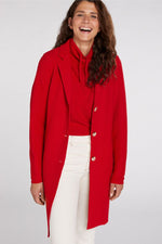 Load image into Gallery viewer, Classic Wool Coat in Cherry Red 3704
