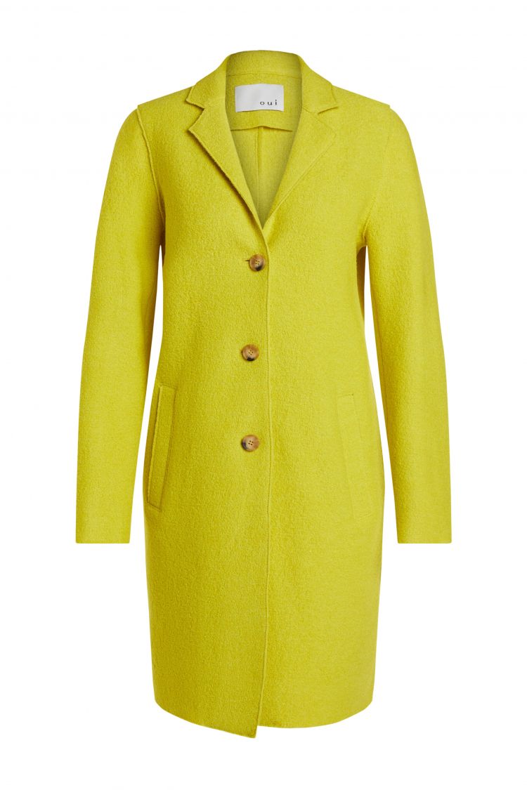 Classic Wool Coat in Warm Olive 6196