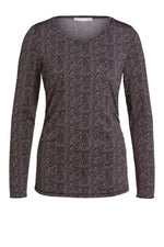 Load image into Gallery viewer, Slim Fit Herringbone Long Sleeves Top 74411 - Lucindas on-line

