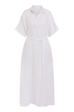 Load image into Gallery viewer, White Pure Linen Maxi Dress

