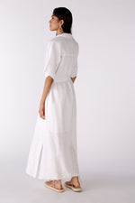 Load image into Gallery viewer, White Pure Linen Maxi Dress
