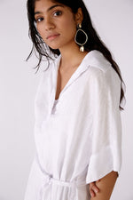 Load image into Gallery viewer, White Pure Linen Maxi Dress
