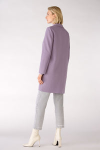 Classic Wool Coat in Purple 4156
