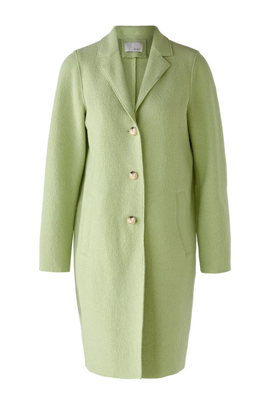 Classic Wool Coat in Light Green