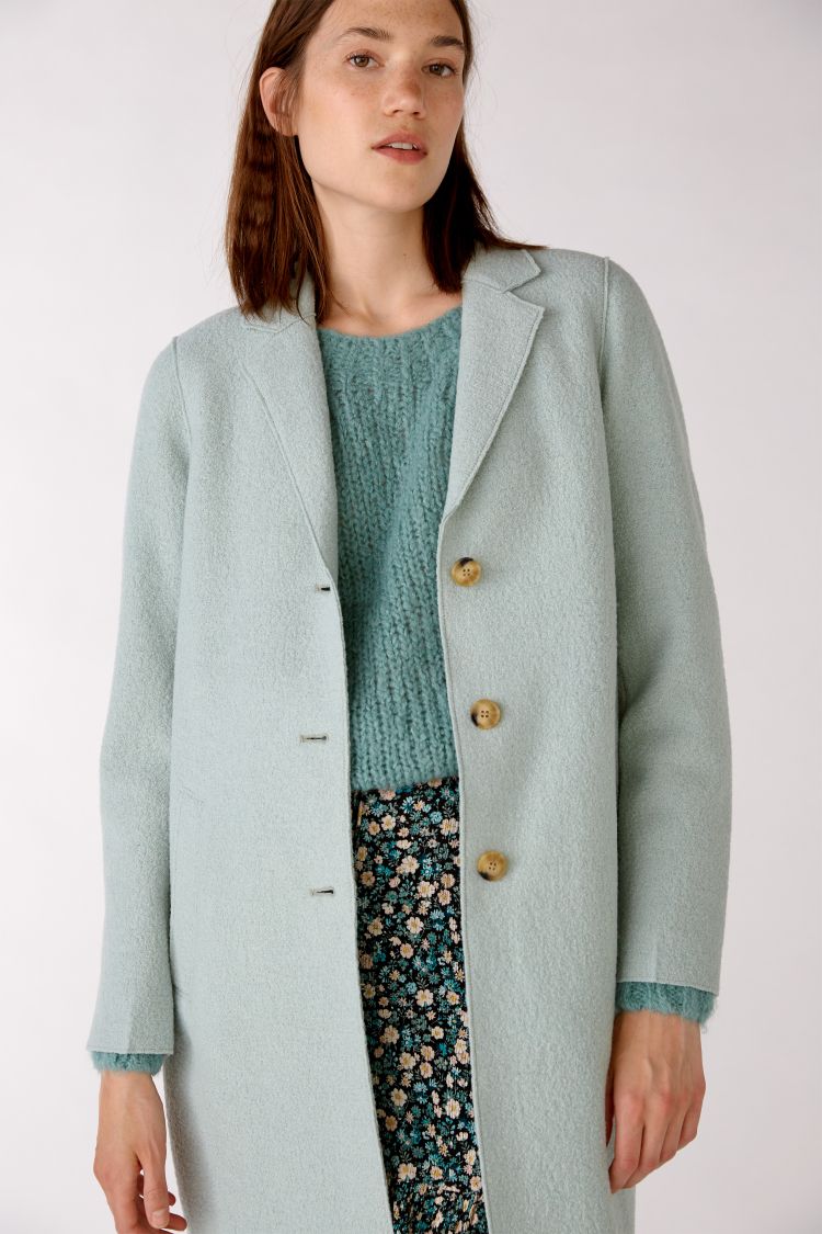 Classic Wool Coat in Mint 6104