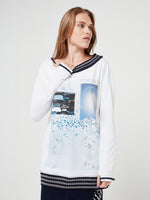 Load image into Gallery viewer, Long Tunic Style Top with Contrasting Ribbing - Lucindas on-line
