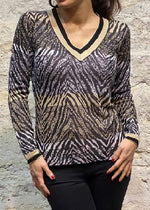 Load image into Gallery viewer, Zebra Print Jumper AW045 - Lucindas on-line
