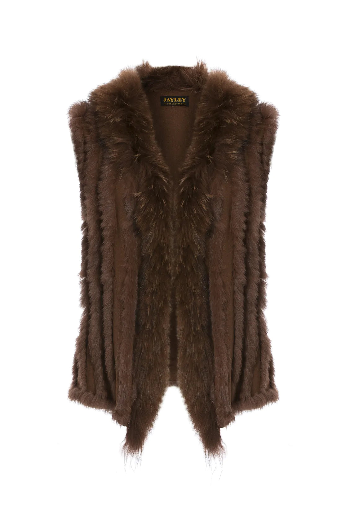 Cashmere Blend Faux Fur Gilet
