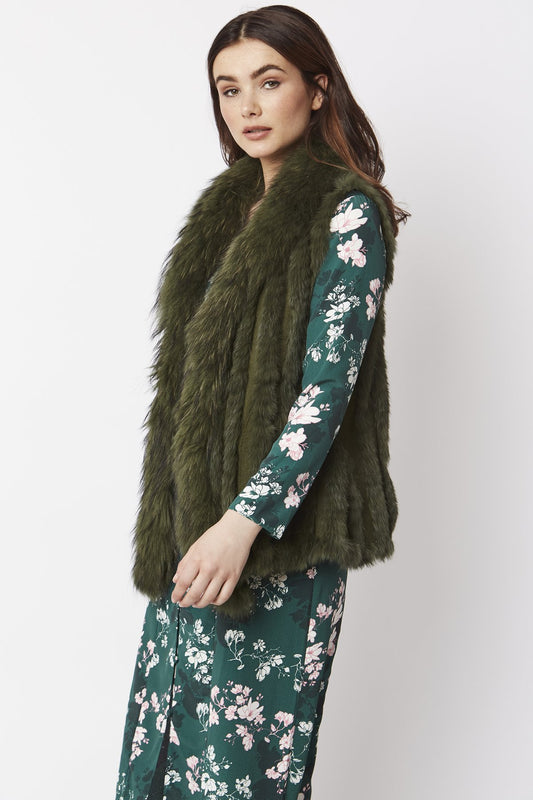 Jayley Faux Fur Gilet - Lucindas on-line