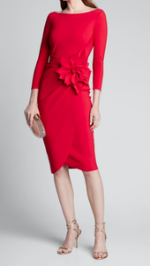 Glenaly Coral Red Dress
