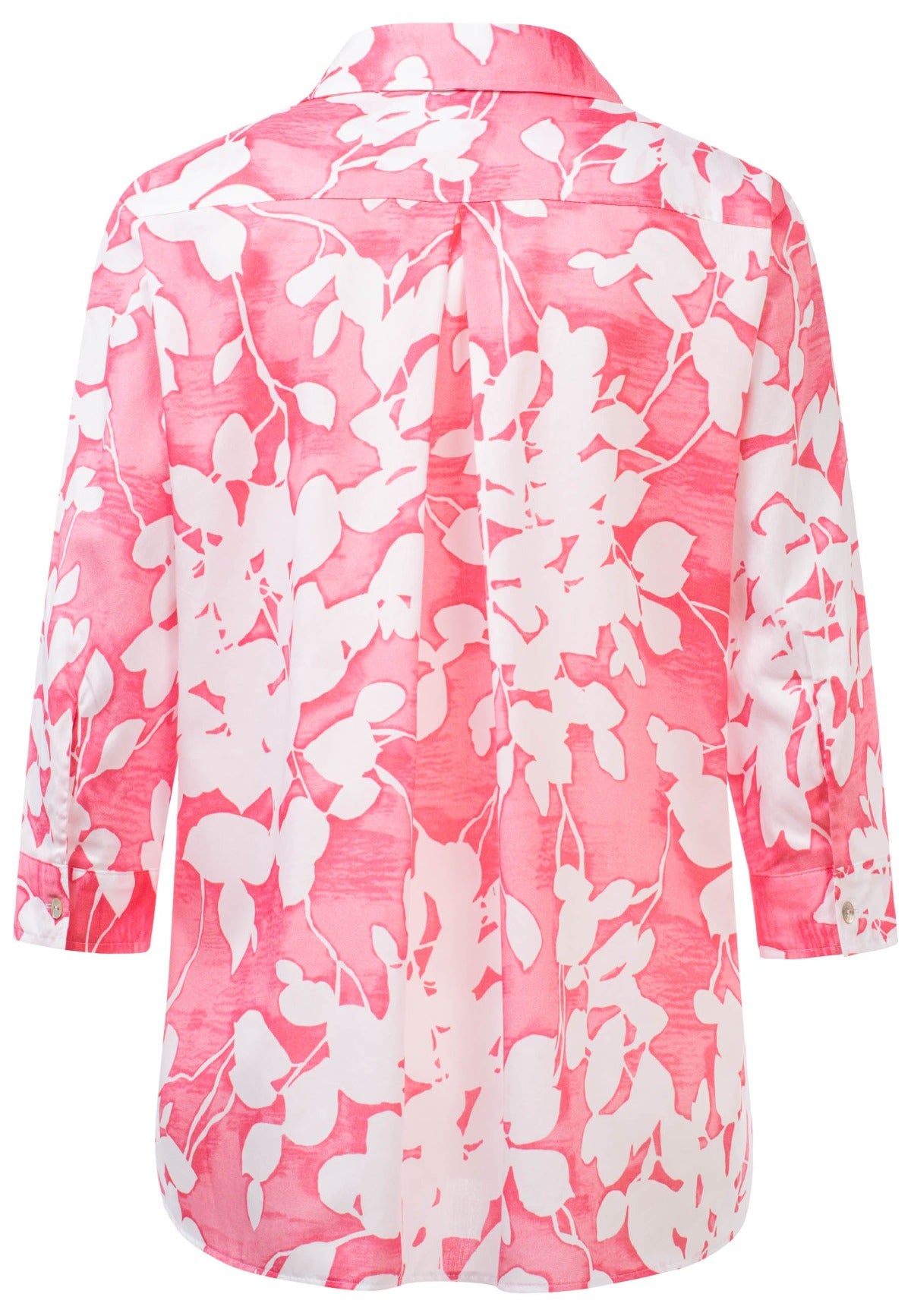 Just White Pink Floral Shirt J1926