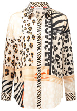 Load image into Gallery viewer, Mixed Animal Prints Oversize Shirt J2459
