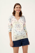 Load image into Gallery viewer, Pastel Tie Dye Flower Print Jumper-KE408
