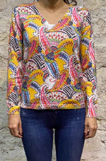 Load image into Gallery viewer, Vibrant Paisley Print Jumper KH415 - Lucindas on-line
