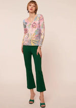 Load image into Gallery viewer, Soft Pastel Floral Jumper with Stones KH314
