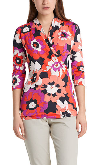 Marc Cain Floral Jersey Top - Lucindas on-line