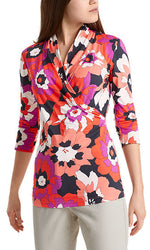 Load image into Gallery viewer, Marc Cain Floral Jersey Top - Lucindas on-line
