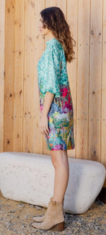 Load image into Gallery viewer, Vibrant Jungle Print Dress 45637
