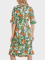 Load image into Gallery viewer, Citrus Fruit Cotton Print Dress
