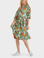 Load image into Gallery viewer, Citrus Fruit Cotton Print Dress
