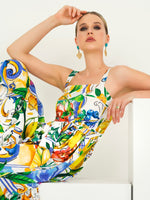 Load image into Gallery viewer, La Dolce Vita Lemon Sun Dress 23142
