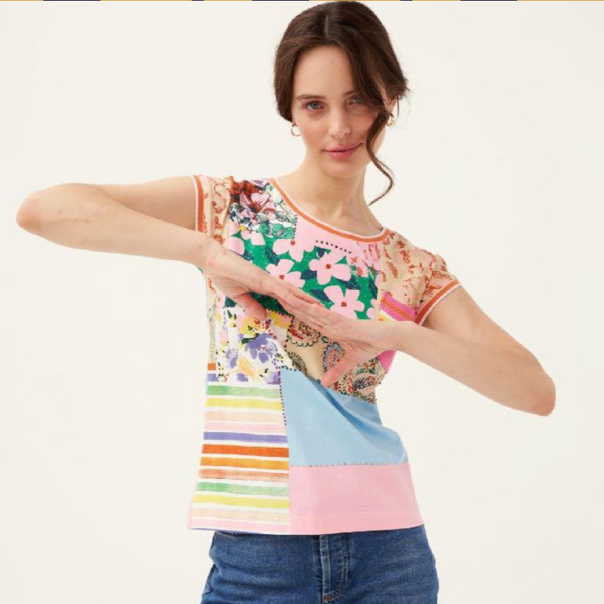 Mixed Pattern T-shirt