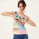 Load image into Gallery viewer, Mixed Pattern T-shirt  TED540
