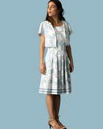 Load image into Gallery viewer, Floral Print Pleated Dress and Bolero PAL500
