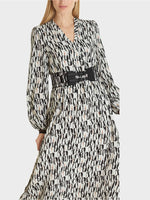 Load image into Gallery viewer, Silk Geometric Print Midi Dress
