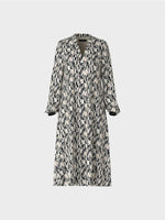 Load image into Gallery viewer, Silk Geometric Print Midi Dress
