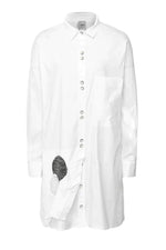 Load image into Gallery viewer, Patch Detail Cotton Longline Shirt 36016
