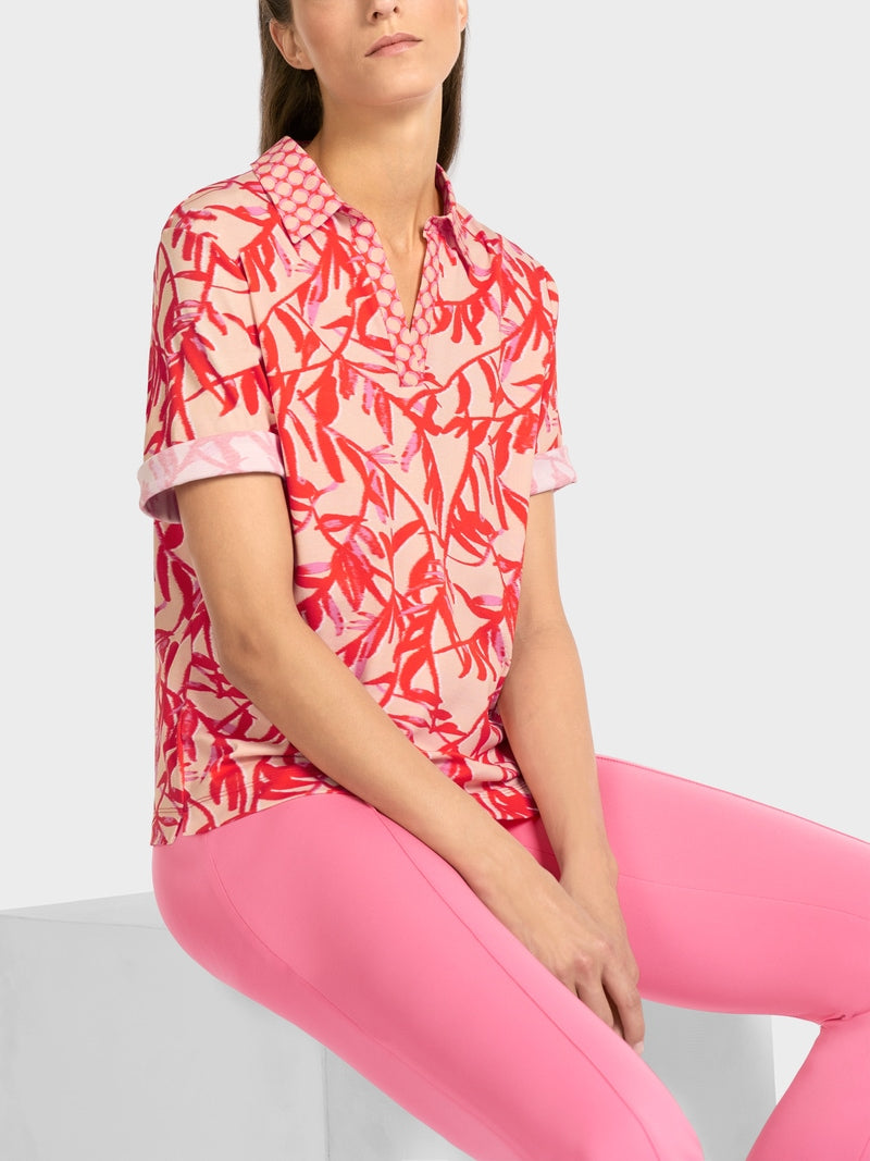 Polo Shirt with Pattern mix