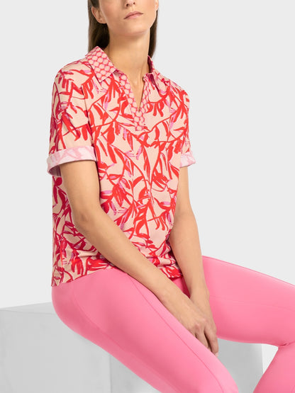 Polo Shirt with Pattern mix