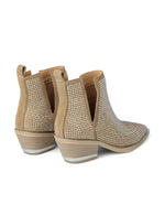 Load image into Gallery viewer, Cristal Suede Ankle boots with Rhinestones
