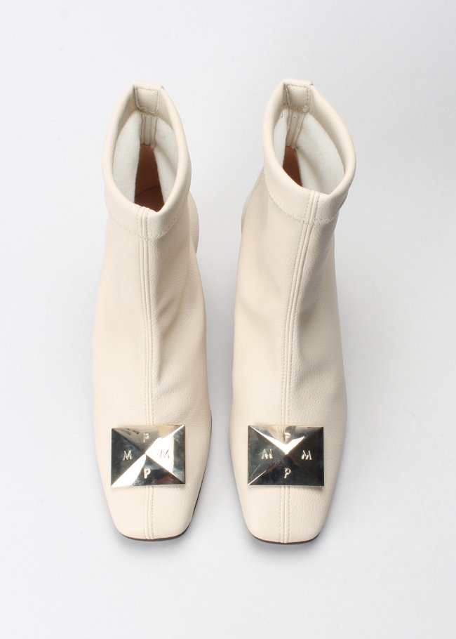 Beige Beluga Ankle Boots 24373