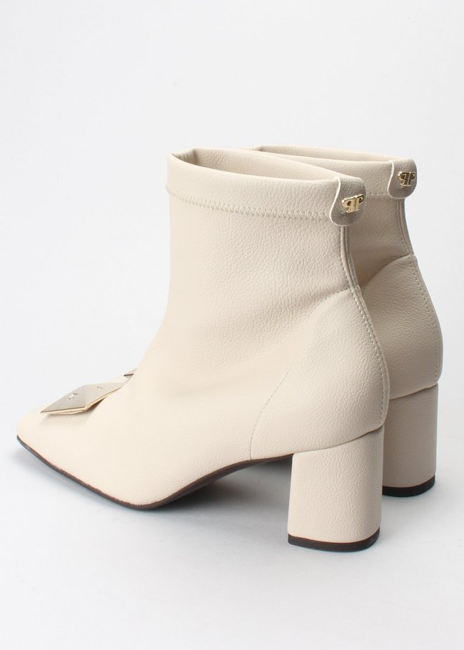 Beige Beluga Ankle Boots 24373