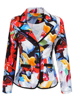 Load image into Gallery viewer, Vibrant Printed Cotton Blazer 23621
