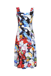 Joy Printed Panelled Midi Dress 23618