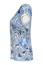 Load image into Gallery viewer, Seashells Cap Sleeves Top 23672
