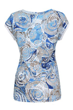 Load image into Gallery viewer, Seashells Cap Sleeves Top 23672
