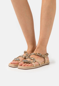 Suede Snake Sandals