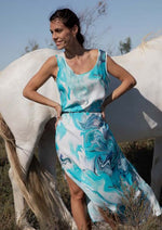 Load image into Gallery viewer, Marble Sea Long Dress EMR060

