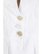 Load image into Gallery viewer, White Linen Gilet

