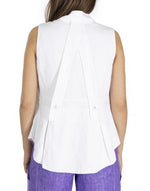 Load image into Gallery viewer, White Linen Gilet
