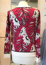 Load image into Gallery viewer, Leo &amp; Ugo Fuschia Floral Print Jumper - Lucindas on-line
