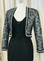 Load image into Gallery viewer, Vintage Chanelesque lace bolero jacket - Lucindas on-line

