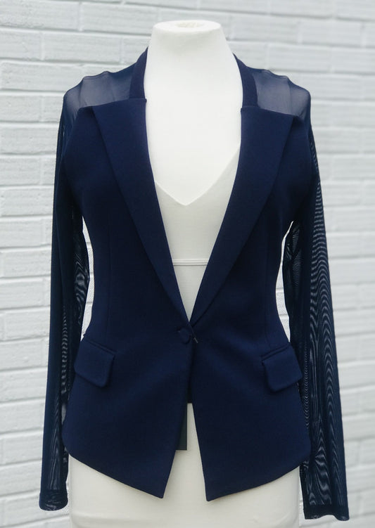 Isabel De Pedro blazer with mesh long sleeves